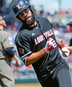 Louisville Cardinals Baseballer Diamond Painting