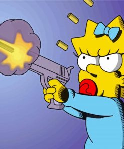 Maggie Simpson Diamond Painting