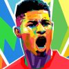 Marcus Rashford Pop Art Diamond Painting