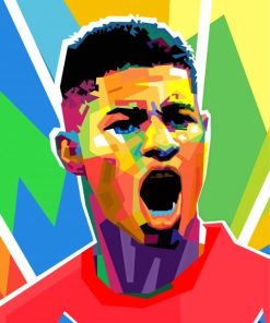 Marcus Rashford Pop Art Diamond Painting