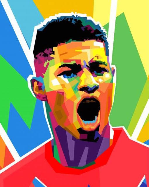 Marcus Rashford Pop Art Diamond Painting