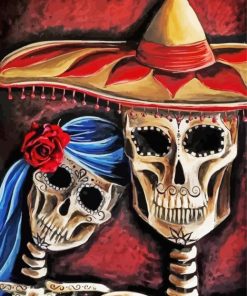 Mexican Skulls Diamond Painting