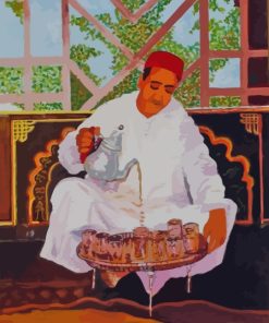 Moroccan Tea By Abderrahim El Moujaouid Diamond Painting