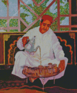 Moroccan Tea By Abderrahim El Moujaouid Diamond Painting