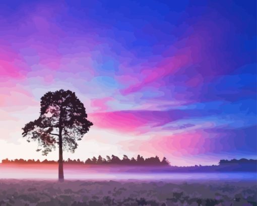 New Forest National Park England Landscape Diamond Painting