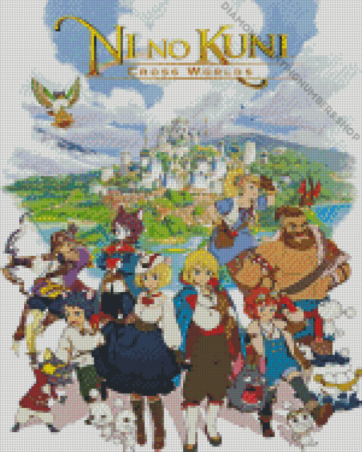 Ni No Kuni Cross Worlds Diamond Painting