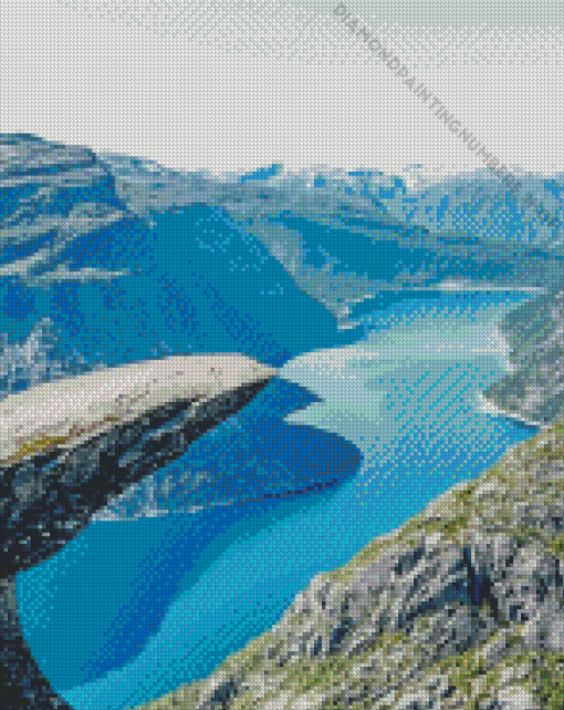 Norway Fjords Landscape Diamond Painting