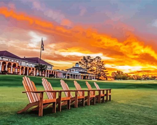 Pinehurst Sunset Diamond Painting