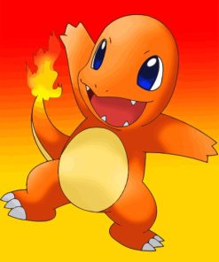 Pokemon Species Charmander Diamond Painting