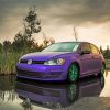 Purple Mk7 Golf Diamond Painting