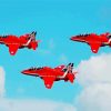 Red Arrows Jets Diamond Painting