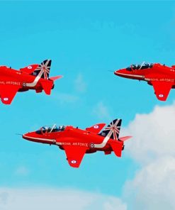 Red Arrows Jets Diamond Painting