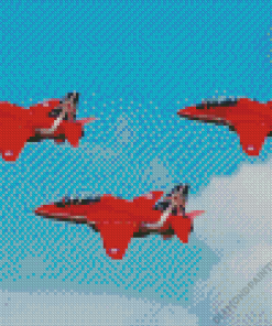 Red Arrows Jets Diamond Painting