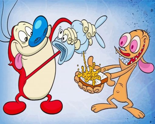 Ren And Stimpy Diamond Painting