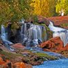 River Falls In Greenville Diamond Painting