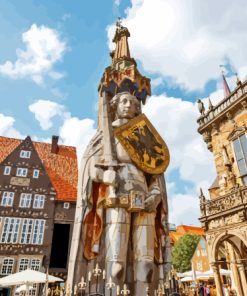 Roland Statue In Bremen Diamond Painting