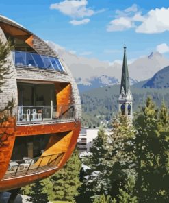 Saint Moritz Chesa Futura Diamond Painting