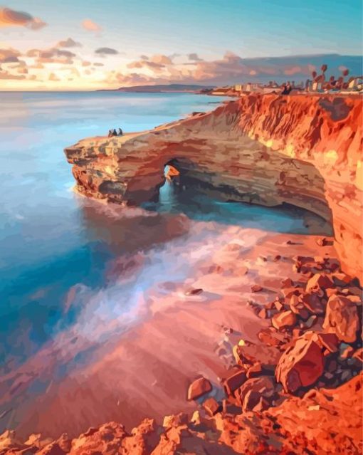 San Diego Sunset Cliffs Diamond Painting