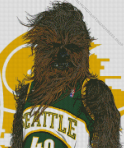 Seattle Supersonics Monster Art Diamond Painting