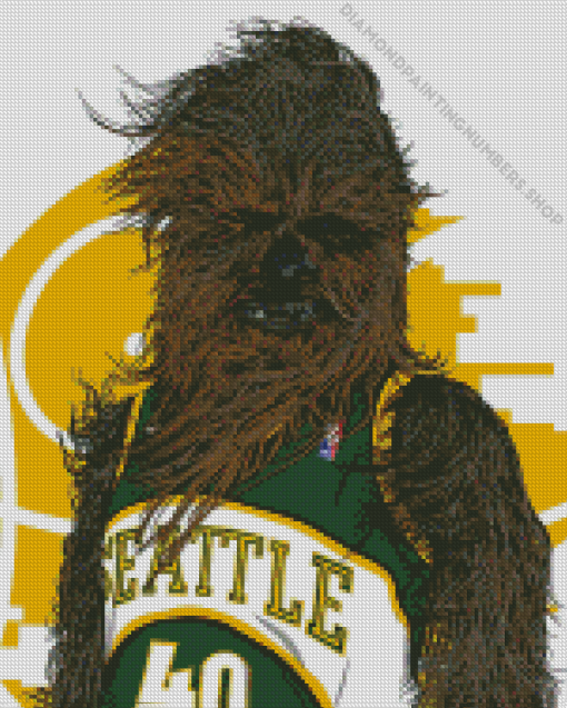 Seattle Supersonics Monster Art Diamond Painting