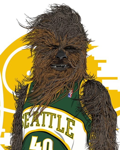 Seattle Supersonics Monster Art Diamond Painting