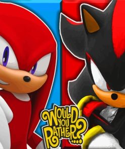 Shadow And Knuckles Diamond Painting