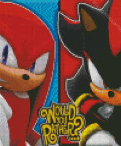 Shadow And Knuckles Diamond Painting