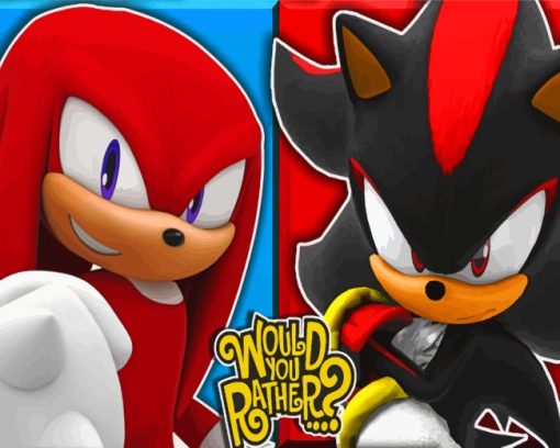 Shadow And Knuckles Diamond Painting