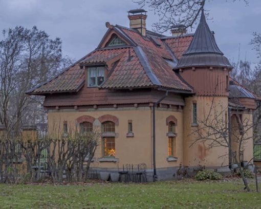 Stockholm Sweden Houses Mansion Diamond Painting