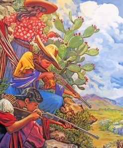 Strong Women In Mexican Revolution Diamond Painting