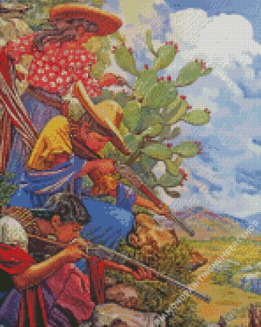 Strong Women In Mexican Revolution Diamond Painting