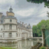 Tanlay Castle in Burgundy Diamond Painting