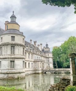 Tanlay Castle in Burgundy Diamond Painting