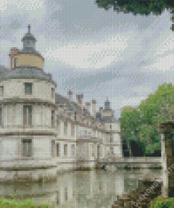 Tanlay Castle in Burgundy Diamond Painting