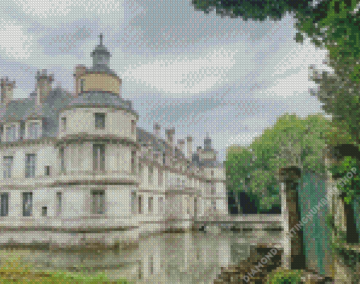 Tanlay Castle in Burgundy Diamond Painting