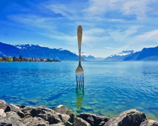 The Fork Alimentarium In Vevey Diamond Painting