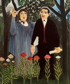 The Muse Inspiring The Poet Henri Rousseau Diamond Painting