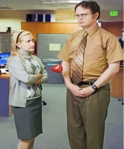 The Office Serie Dwight And Angela Diamond Painting