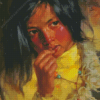 Tibet Girl Art Diamond Painting