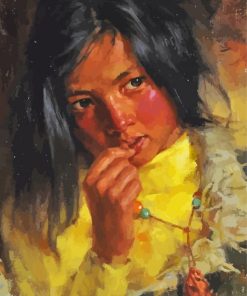 Tibet Girl Art Diamond Painting