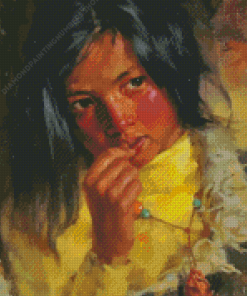 Tibet Girl Art Diamond Painting