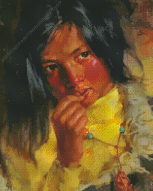 Tibet Girl Art Diamond Painting