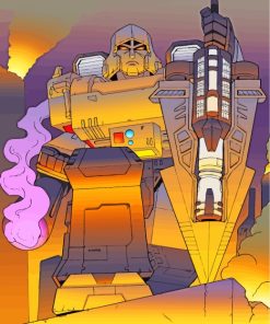 Trasformers Megatron Illustration Diamond Painting