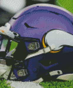 Vikings Football Helmet Diamond Painting