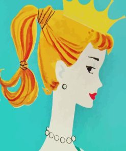 Vintage Barbie Side Profile Diamond Painting