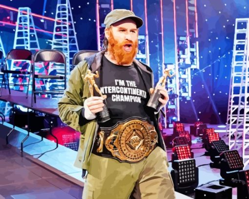 WWE Sami Zayn Diamond Painting