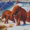 Woolly Mammoths Diamond Painting