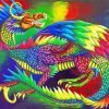 Aesthetic Rainbow Dragon Diamond Painting