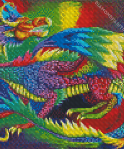 Aesthetic Rainbow Dragon Diamond Painting