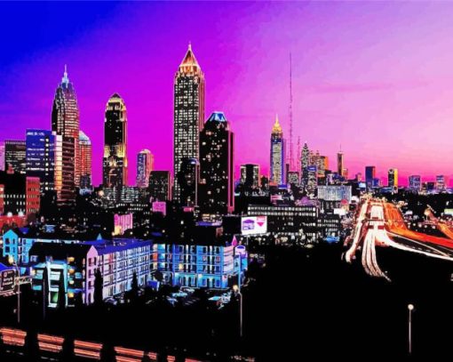 Amazing Night City Lights Diamond Painting